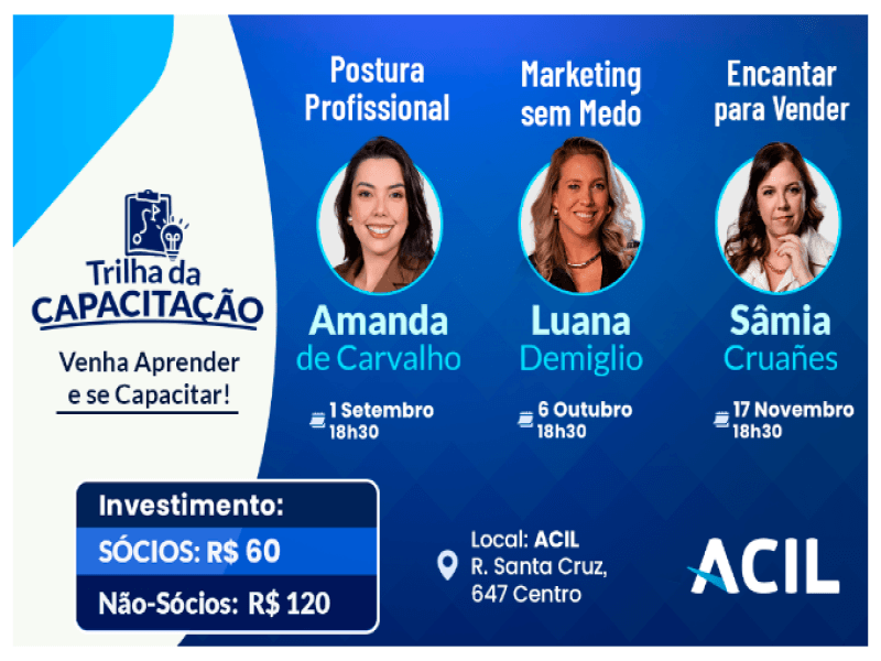 ACIL inicia Trilha da Capacitação com palestra sobre postura profissional