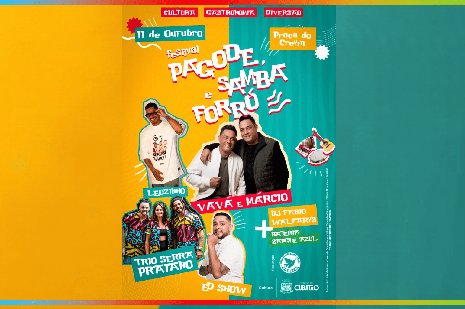 Festival de Pagode e Forró agita Cubatão