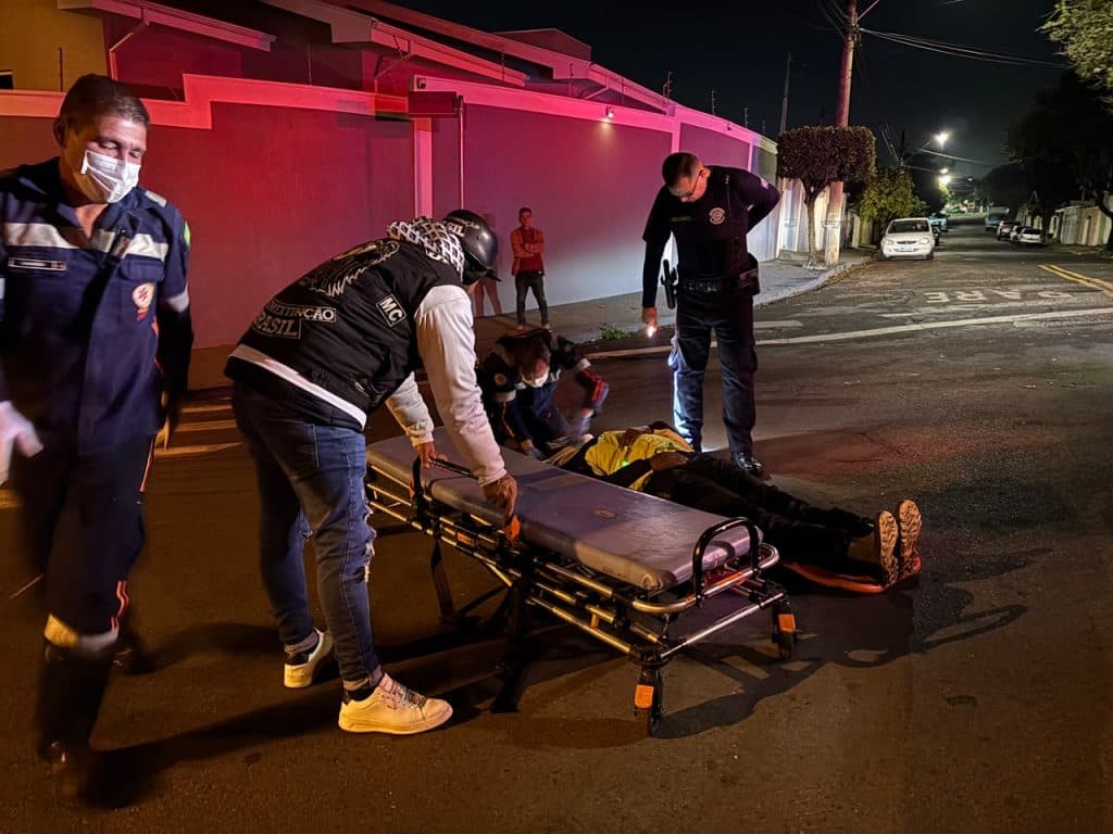 Motociclista ferido após colisão com carro em Limeira