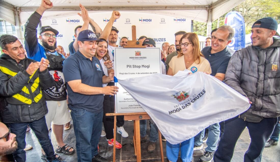 Mogi inaugura espaço de apoio a entregadores