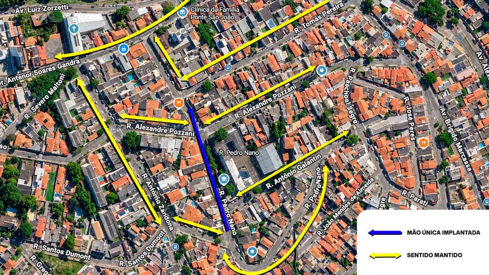 Rua Pedro Nano terá sentido único