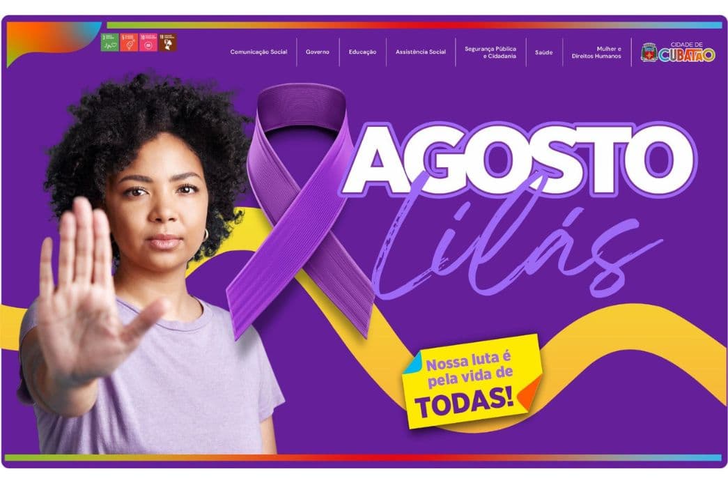 Cubatão lança programação do Agosto Lilás 2025