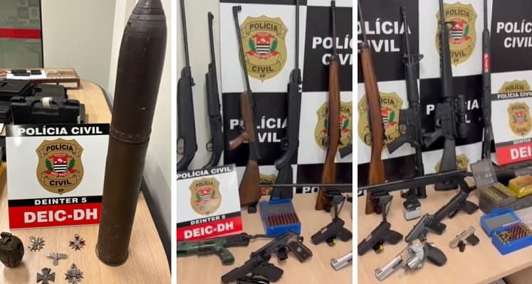 Deic apreende fuzis e granada em Rio Preto