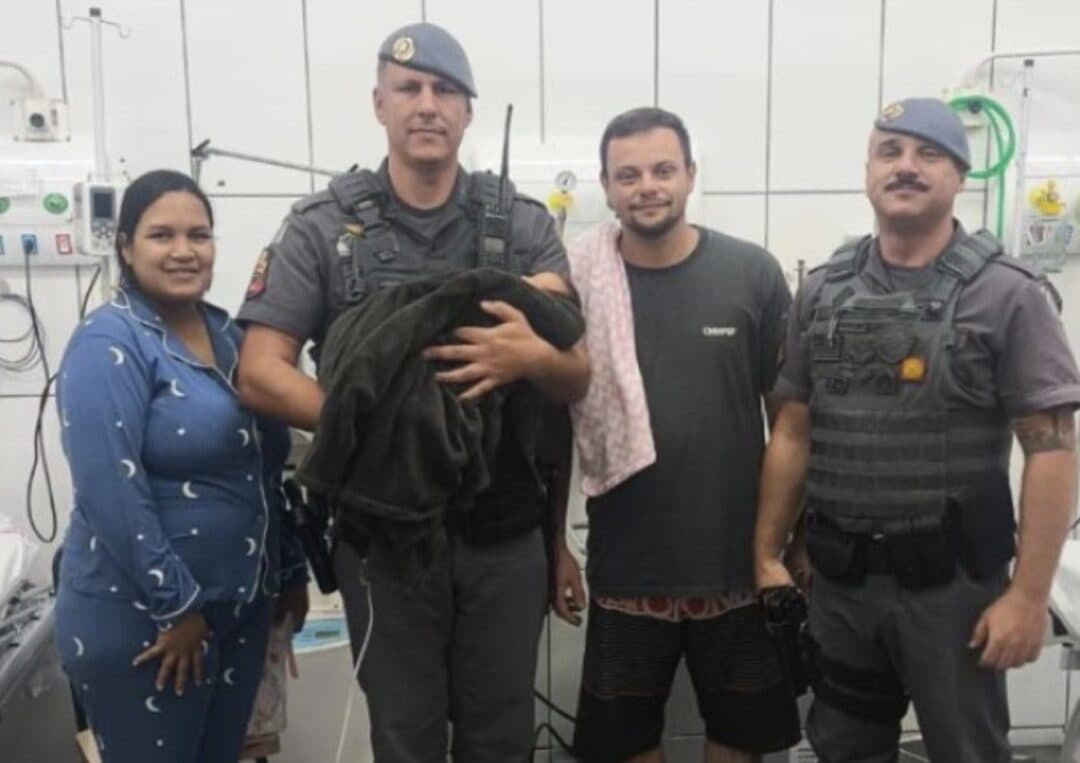 PM salva recém-nascida engasgada em Ipeúna
