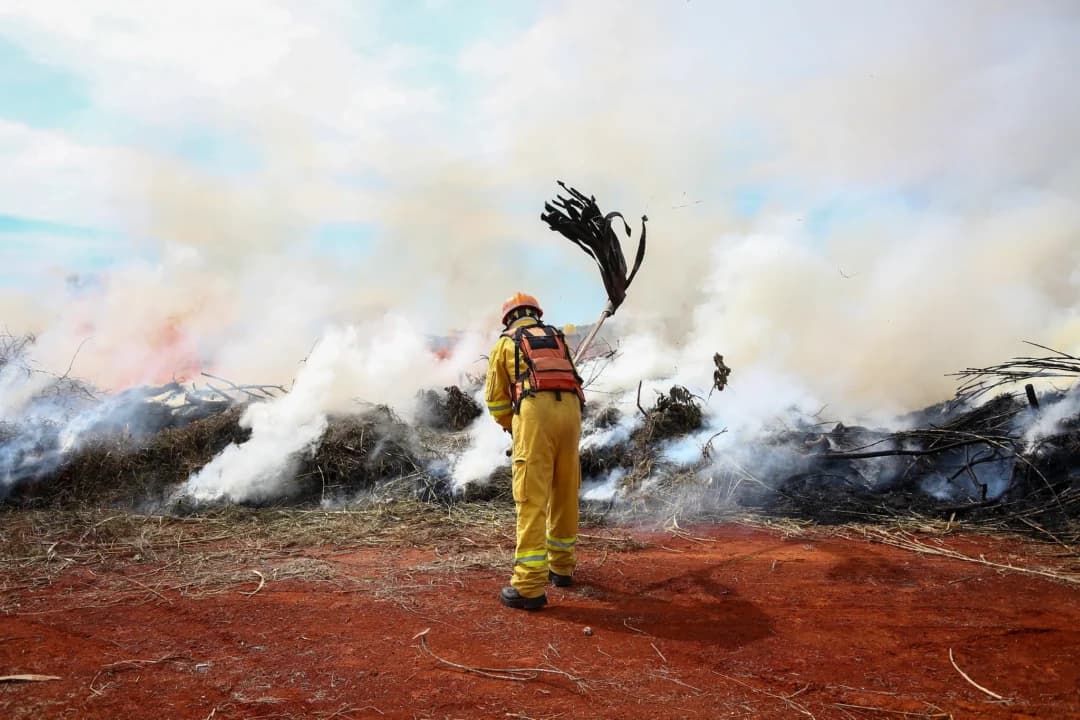 Defesa Civil alerta para risco de incêndios em SP