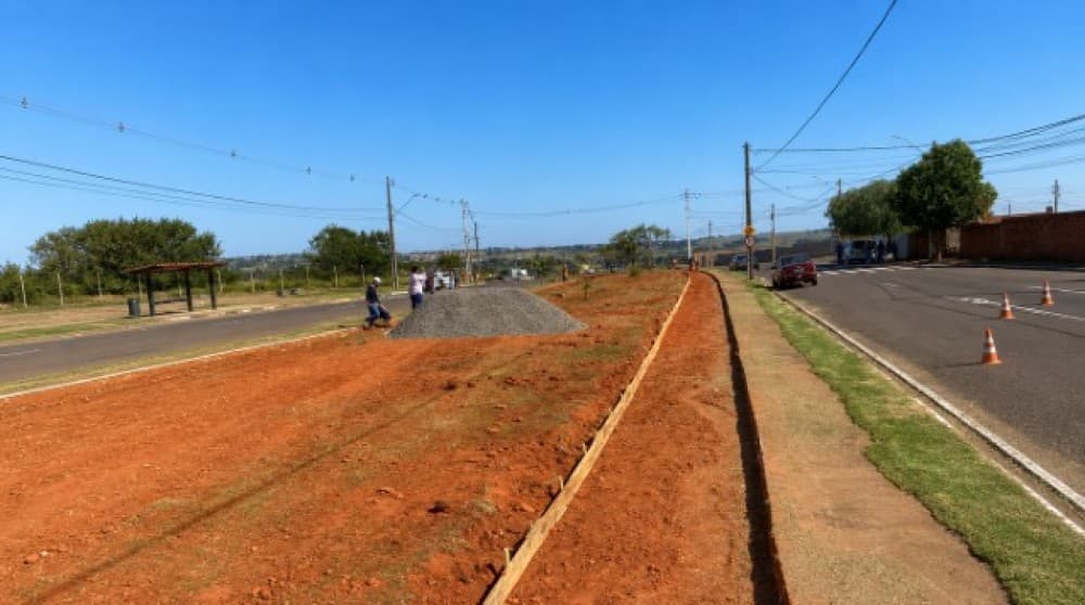 Ciclovia de 3,2 km tem obras iniciadas em Prudente