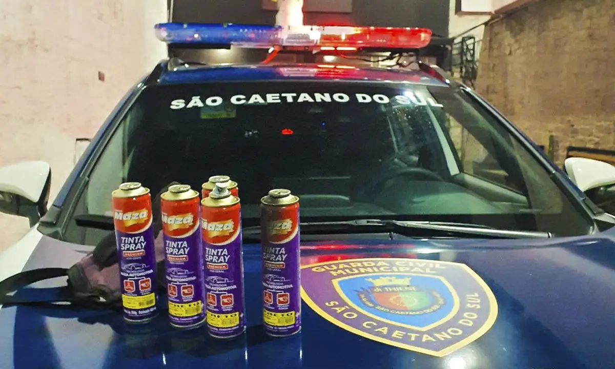 GCM de São Caetano prende homens por pichação