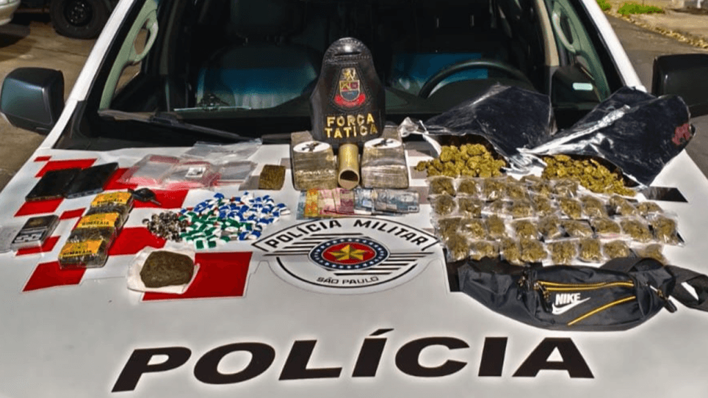Jovem é preso com 4 kg de drogas em Limeira