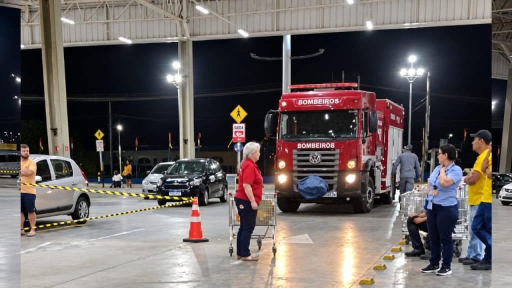 Vazamento de gás em veículo em estacionamento de Limeira