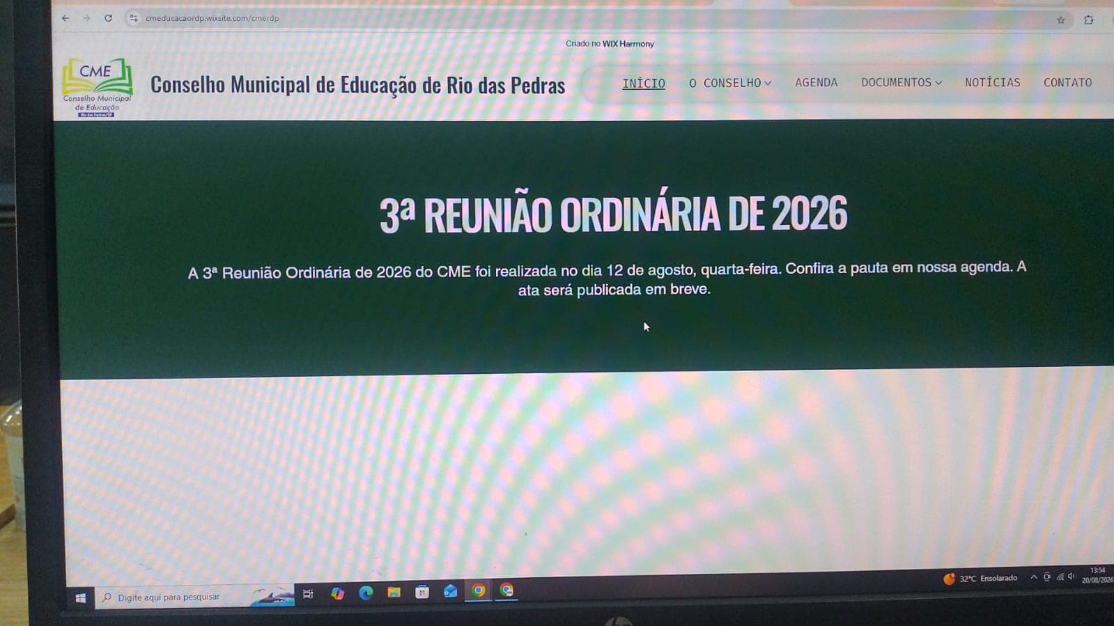 Conselho Municipal de Educação de Rio das Pedras lança site próprio