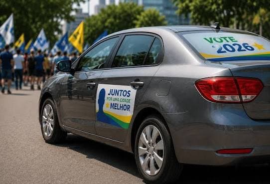 Carros usados em campanha eleitoral podem ter cobertura do seguro comprometida