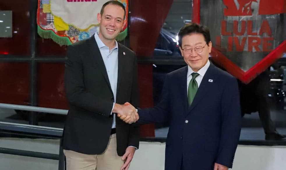 Presidente da Coreia do Sul visita sindicato em São Bernardo