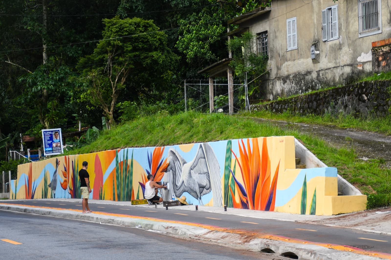 Grafiteiro vicentino transforma ruas em galeria a céu aberto