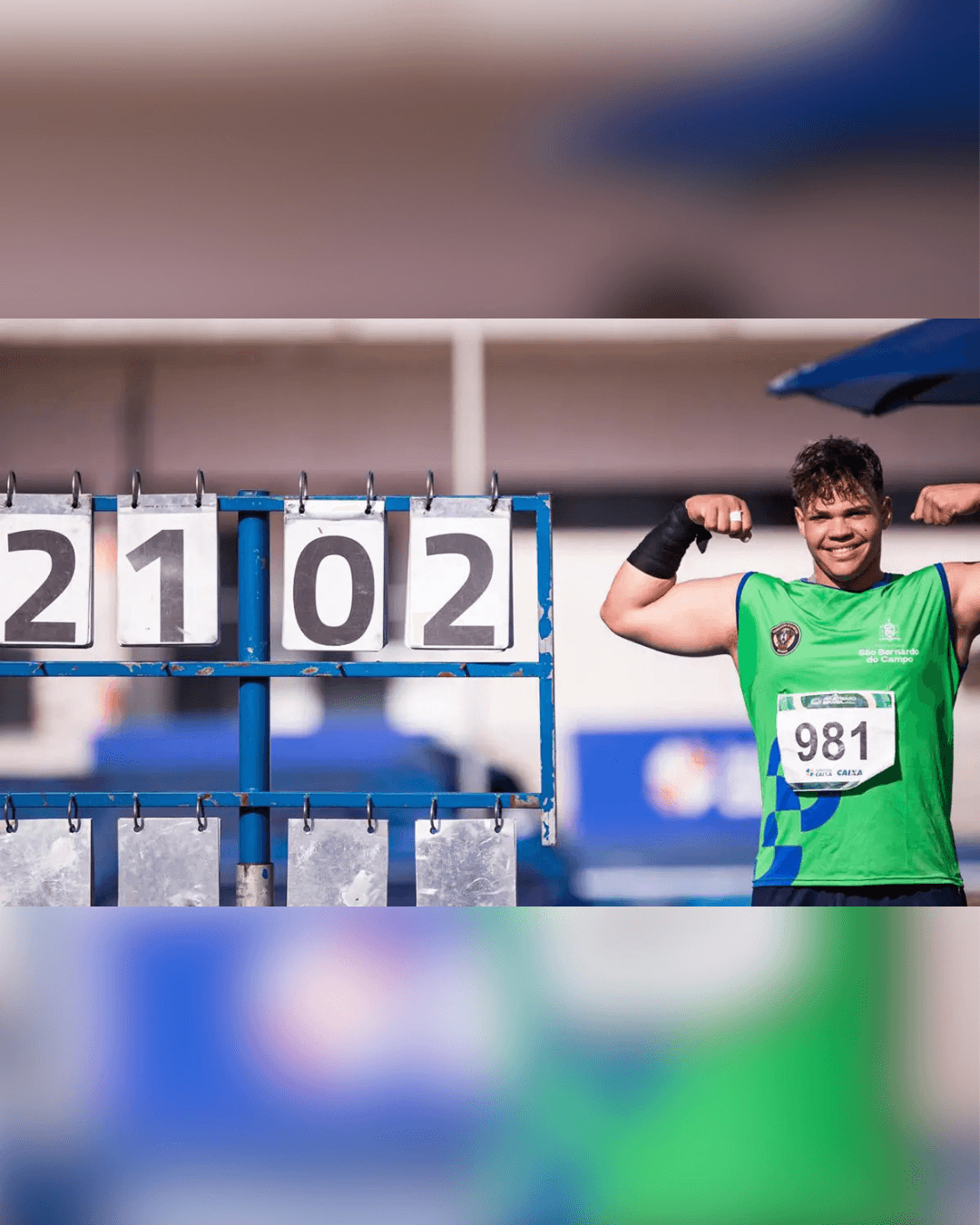 Atleta de São Bernardo bate recorde nacional no atletismo
