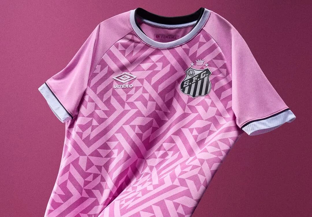Santos lança camisa Outubro Rosa 2026