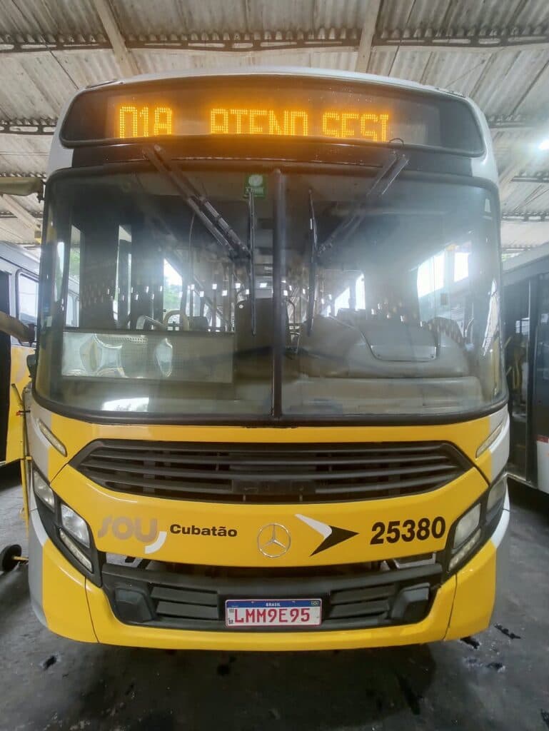 Cubatão reforça Linha 13 com novo ônibus