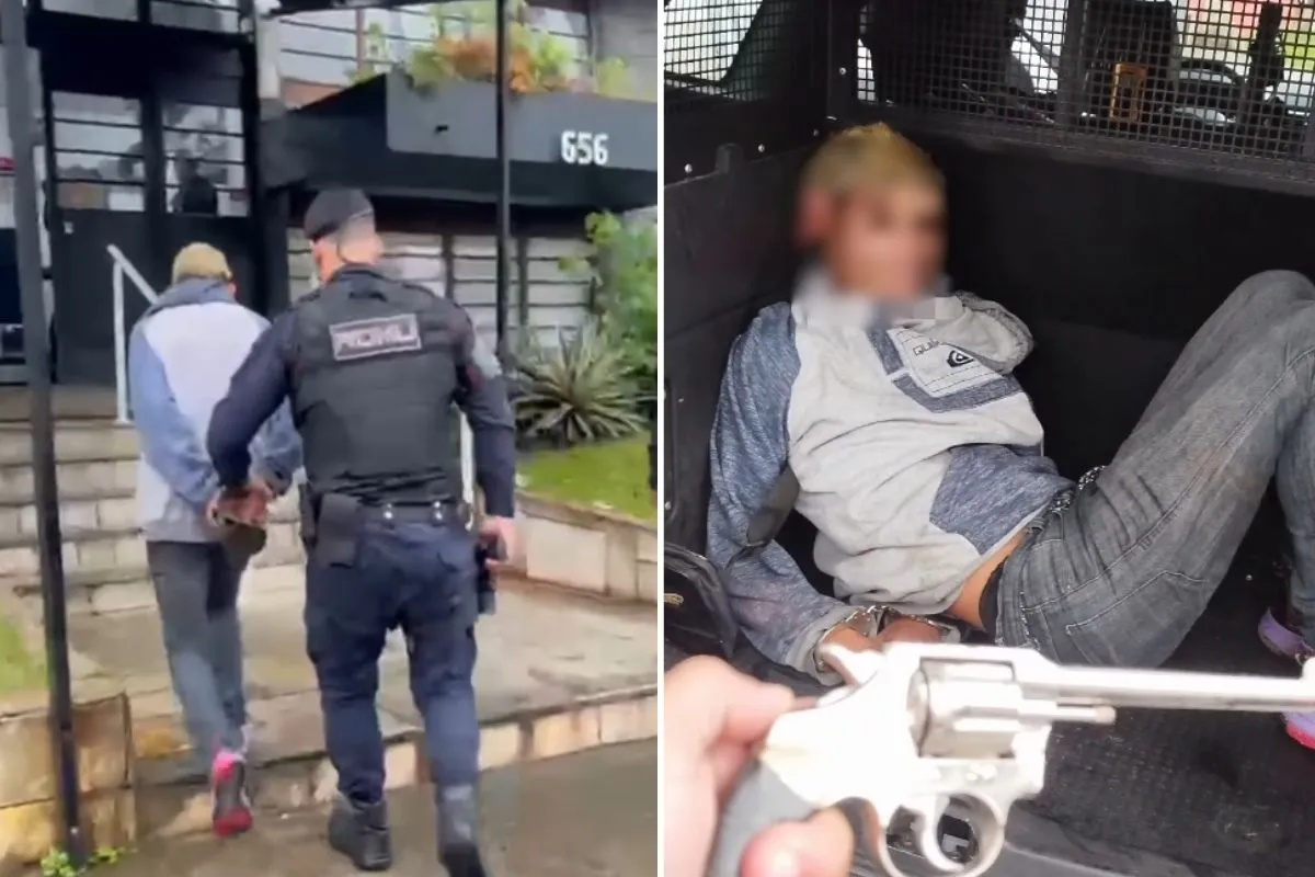 Jovem é preso com revólver na cintura no Guarujá