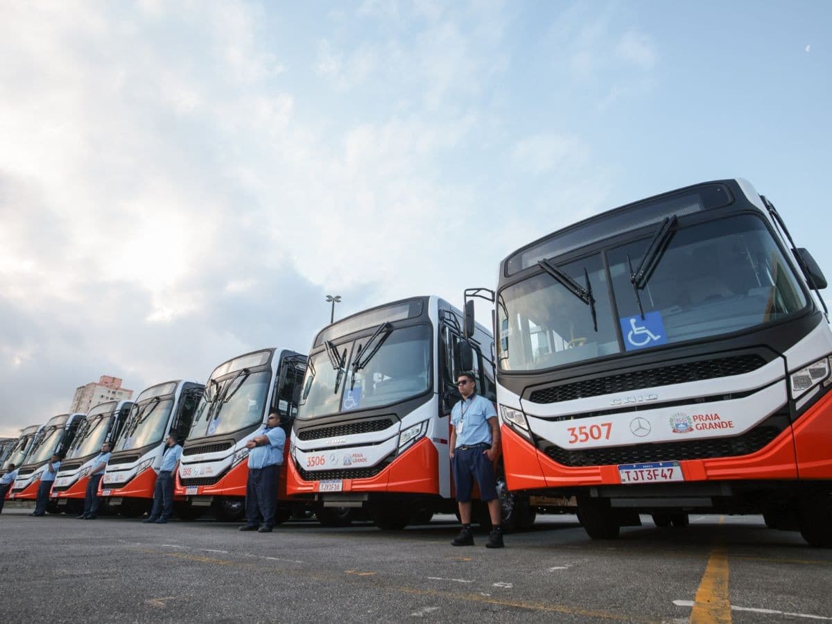 Praia Grande estuda substituição de ônibus por elétricos