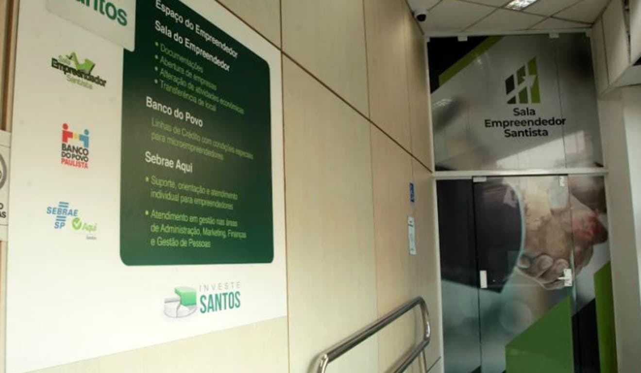 Abertura de empresas em Santos sobe 20%