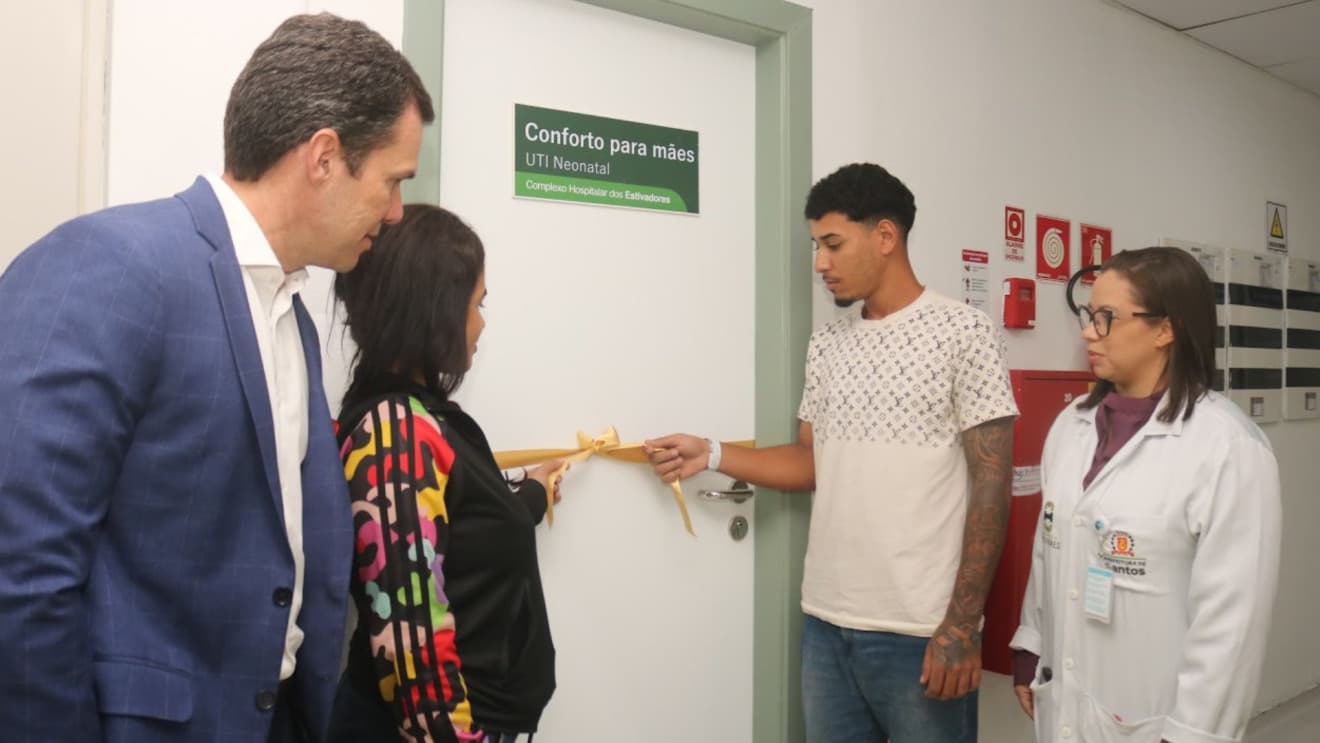 Santos abre espaço 24h para mães na UTI Neonatal