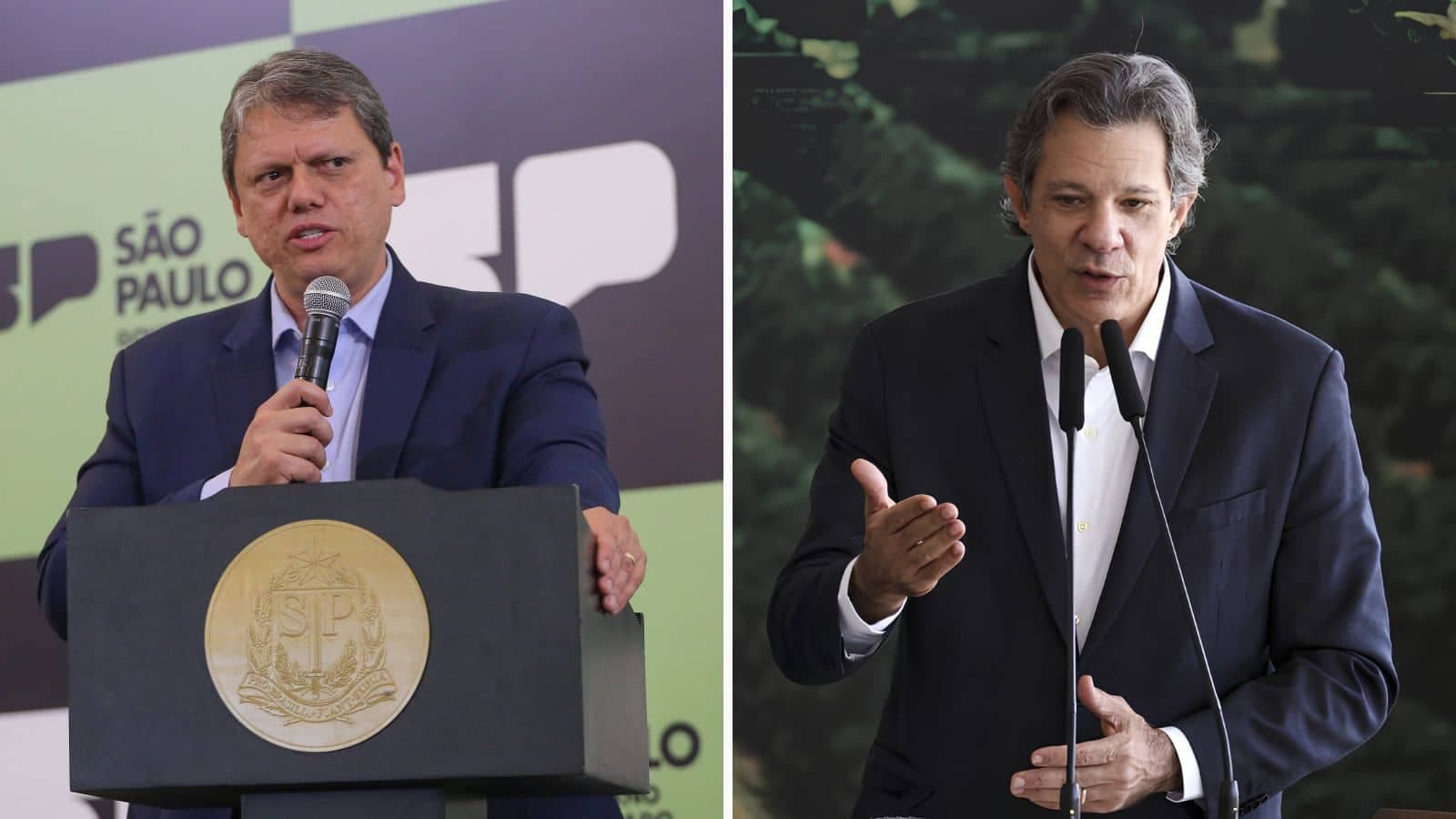 Tarcísio lidera sobre Haddad em SP, aponta pesquisa