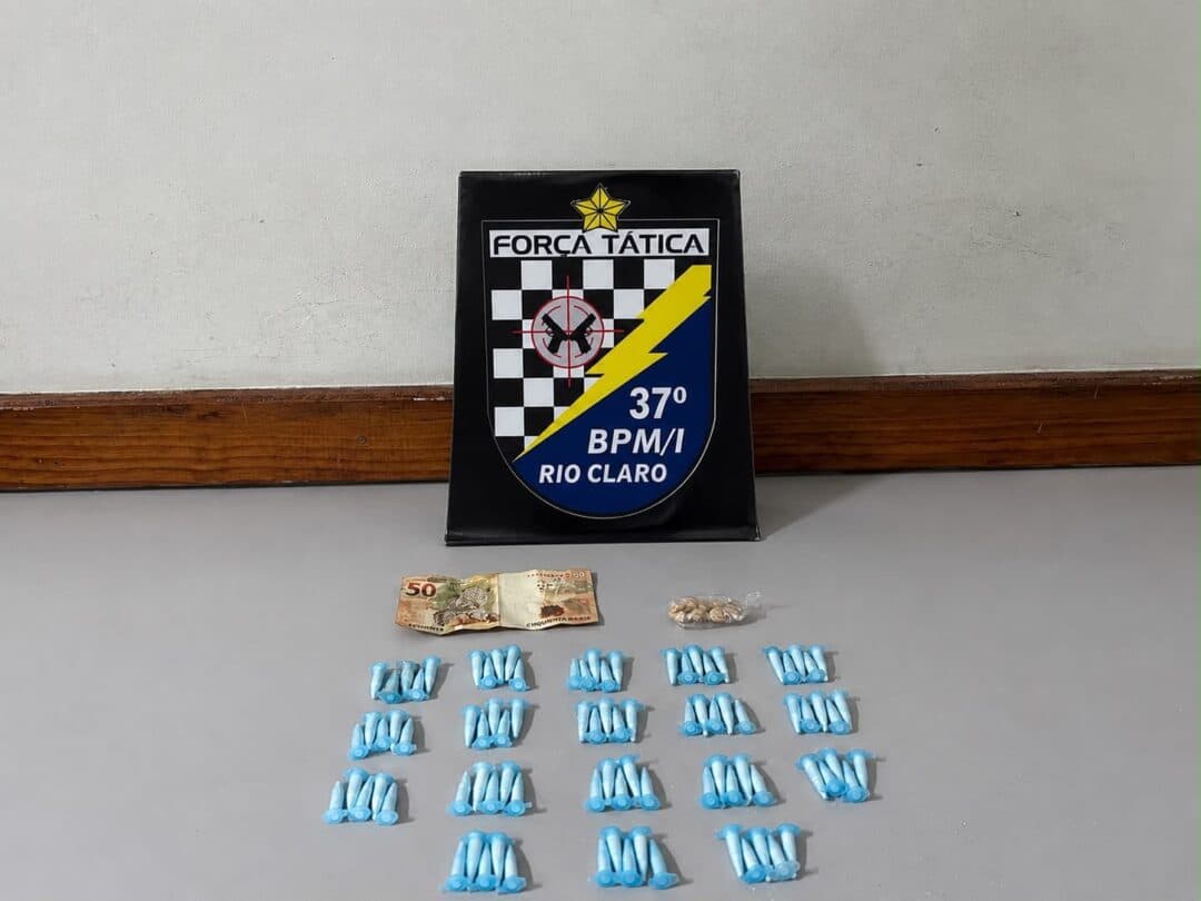 Homem é preso com cocaína e crack em Rio Claro