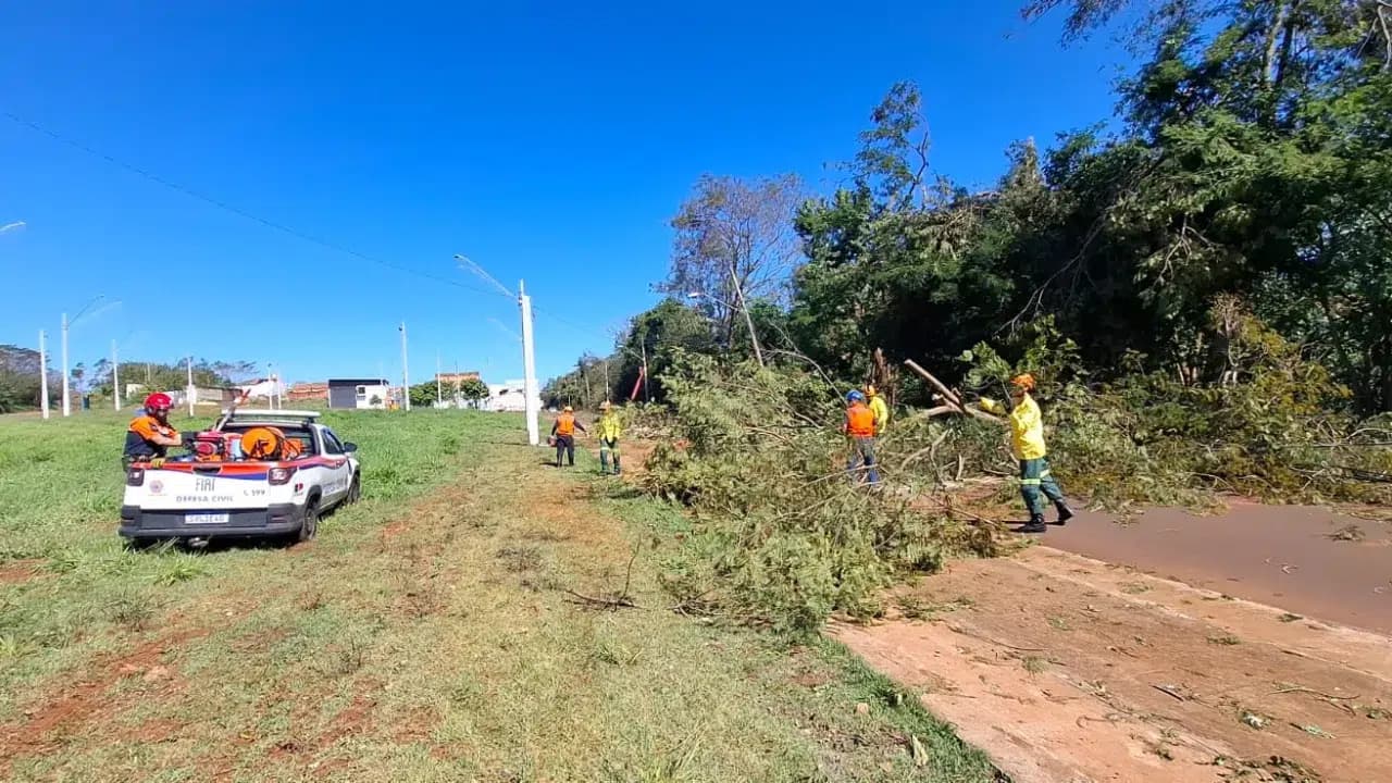 Defesa Civil de Rio Claro apoia municípios afetados por temporais